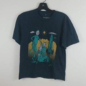 Alien Family Graphic Raw Hem Tee